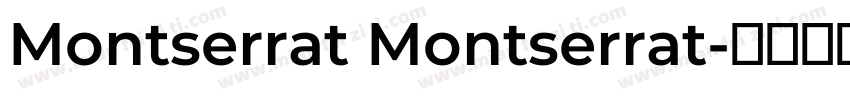 Montserrat Montserrat字体转换